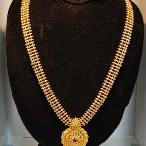 gold haram, a traditional South Indian necklace