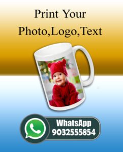 Personalized Photo Mug | Custom Name, Logo & Text Printed | Gift for Birthday, Anniversary & More