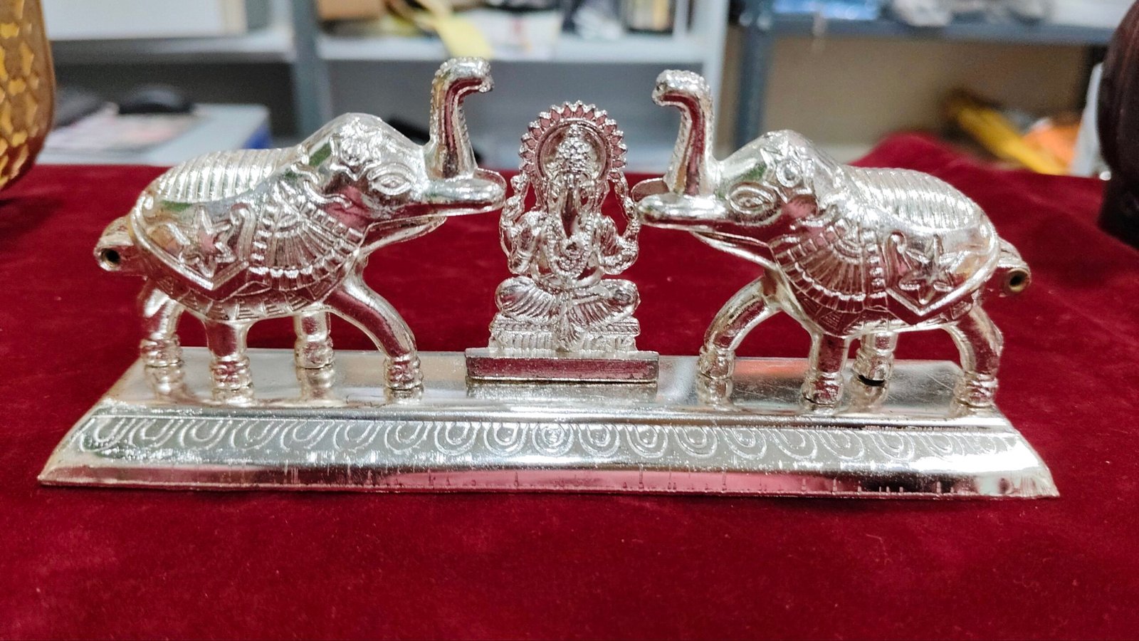 German Silver Pasupu Kunkuma Box