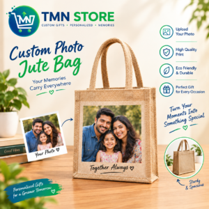 Customized Photo Jute Bag