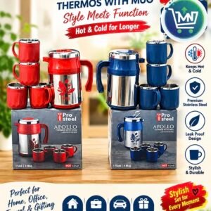 Apollo Thermor with mug 1Flask,4Mug