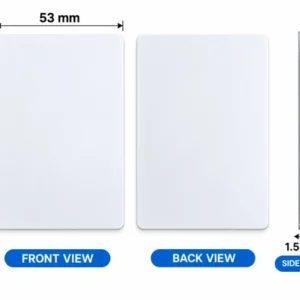 Sublimation PVC ID cards Size-(W53mmx83mm)