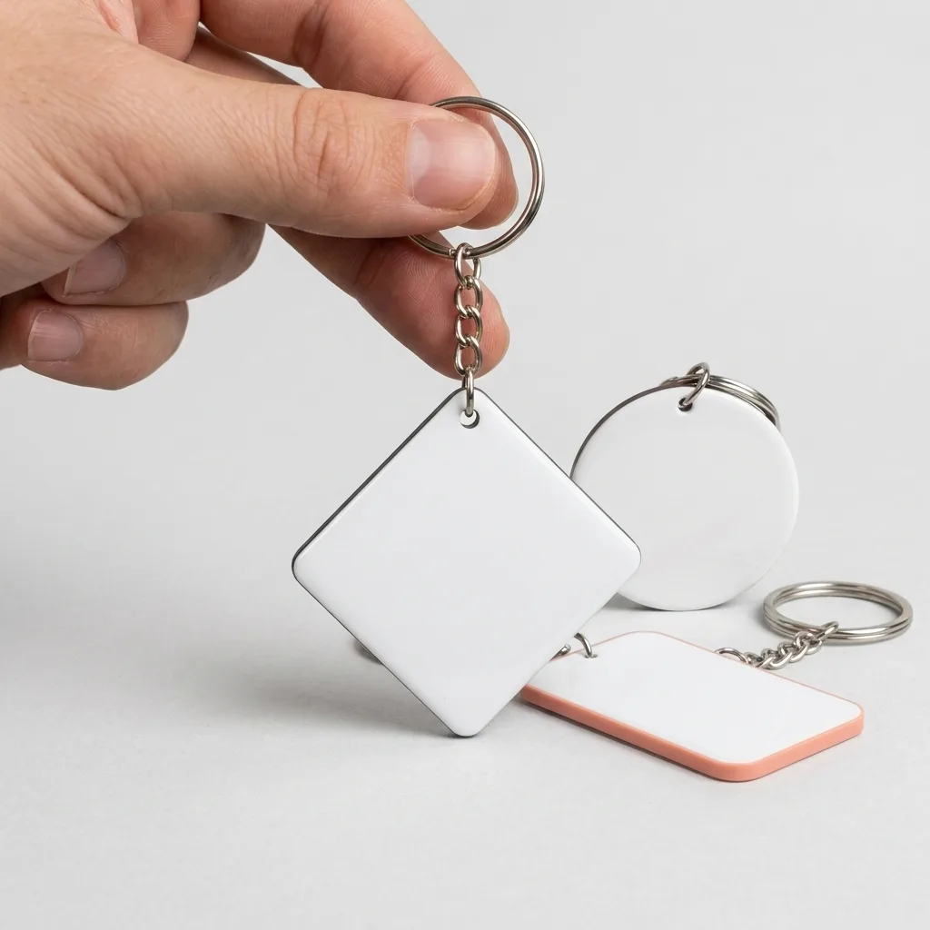 Sublimation Polymer Keychain